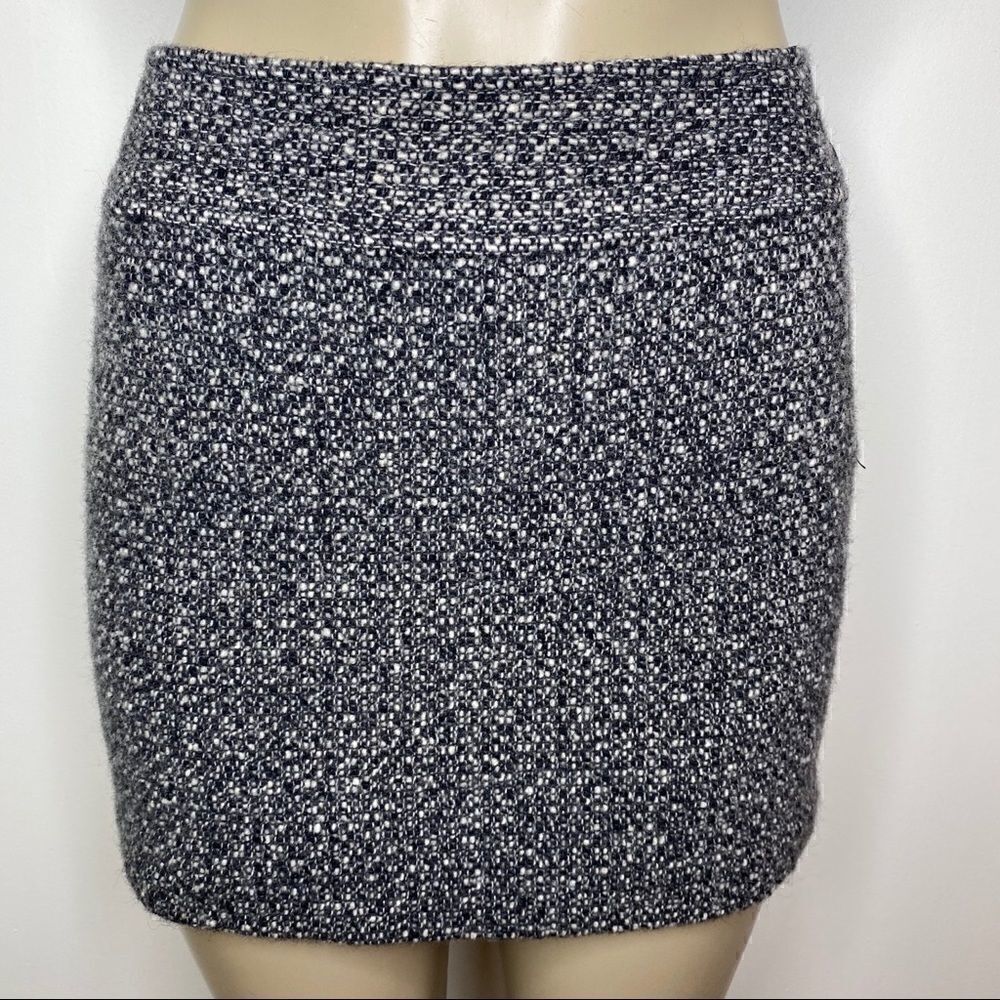J.Crew wool tweed mini skirt with side buttons
